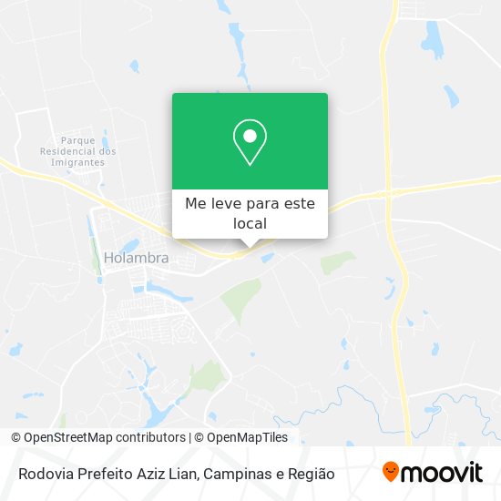 Rodovia Prefeito Aziz Lian mapa