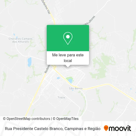 Rua Presidente Castelo Branco mapa