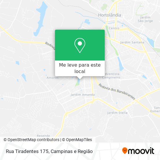 Rua Tiradentes 175 mapa