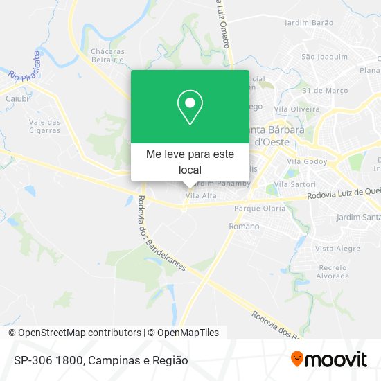 SP-306 1800 mapa