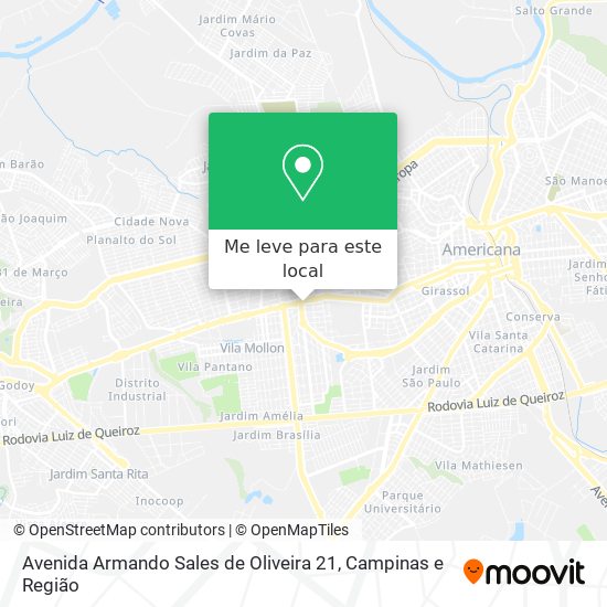 Avenida Armando Sales de Oliveira 21 mapa