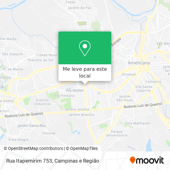 Rua Itapemirim 753 mapa