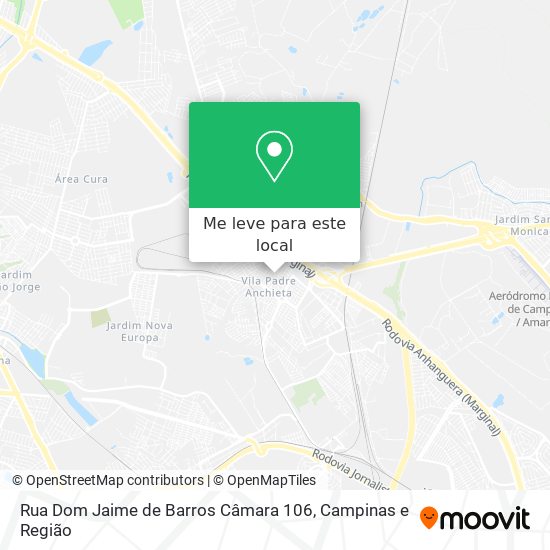 Rua Dom Jaime de Barros Câmara 106 mapa