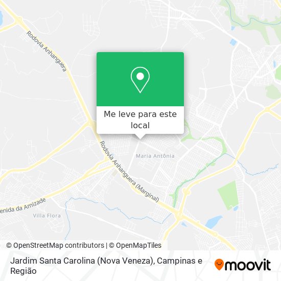 Jardim Santa Carolina (Nova Veneza) mapa