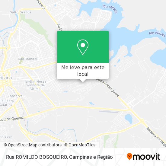 Rua ROMILDO BOSQUEIRO mapa