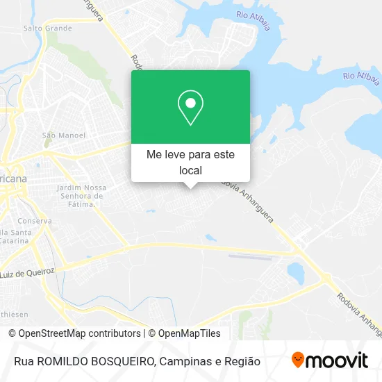Rua ROMILDO BOSQUEIRO mapa