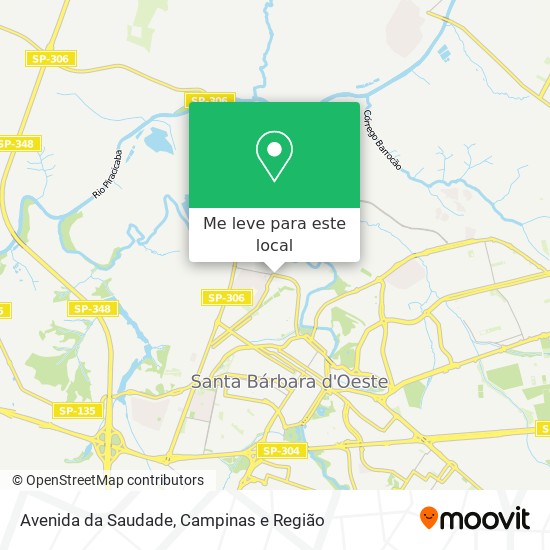 Avenida da Saudade mapa