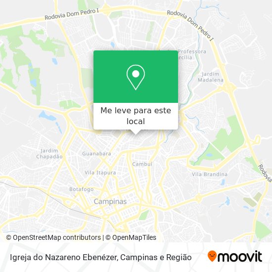 Igreja do Nazareno Ebenézer mapa