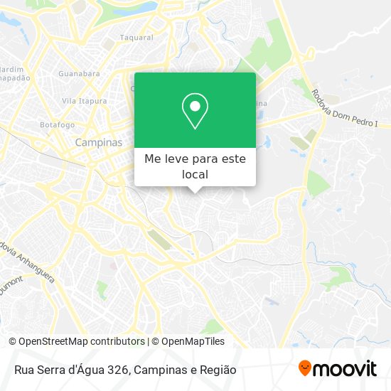 Rua Serra d'Água 326 mapa