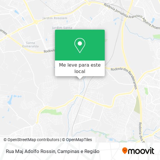 Rua Maj Adolfo Rossin mapa