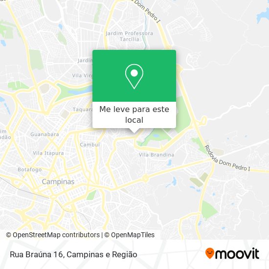 Rua Braúna 16 mapa
