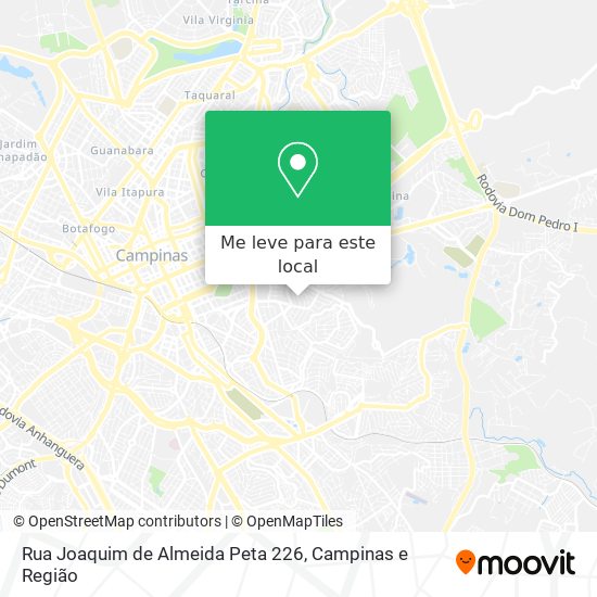 Rua Joaquim de Almeida Peta 226 mapa