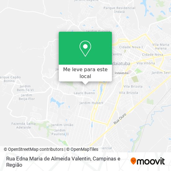 Rua Edna Maria de Almeida Valentin mapa