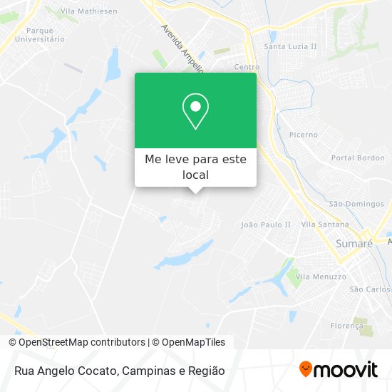 Rua Angelo Cocato mapa