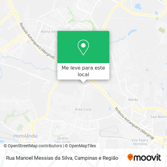 Rua Manoel Messias da Silva mapa