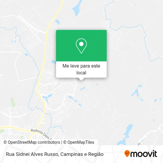 Rua Sidnei Alves Russo mapa