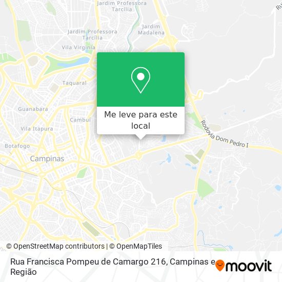 Rua Francisca Pompeu de Camargo 216 mapa