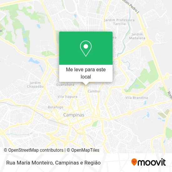Rua Maria Monteiro mapa