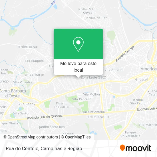 Rua do Centeio mapa