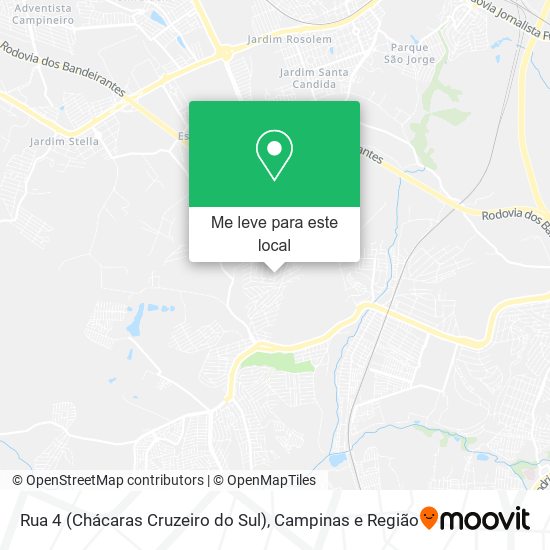 Rua 4 (Chácaras Cruzeiro do Sul) mapa