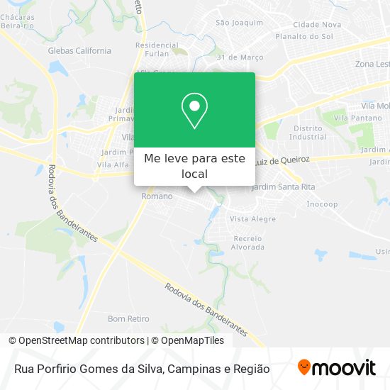 Rua Porfirio Gomes da Silva mapa