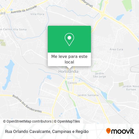 Rua Orlando Cavalcante mapa