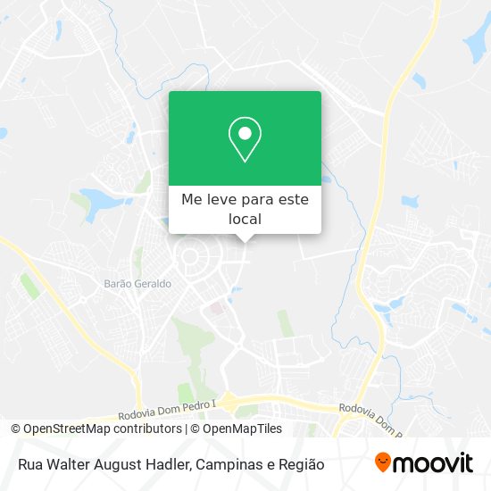 Rua Walter August Hadler mapa