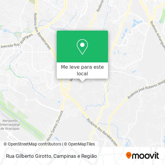 Rua Gilberto Girotto mapa