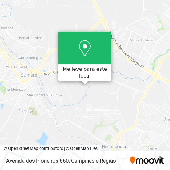 Avenida dos Pioneiros 660 mapa