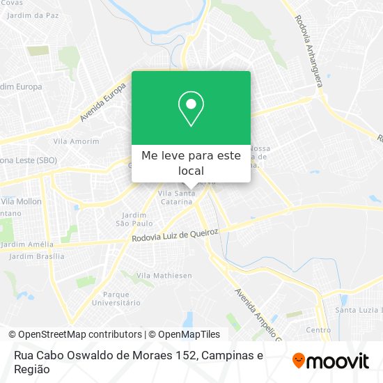 Rua Cabo Oswaldo de Moraes 152 mapa