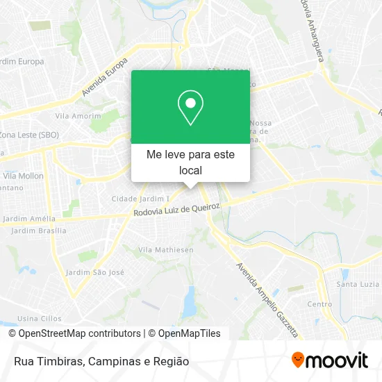 Rua Timbiras mapa
