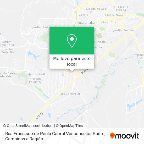 Rua Francisco de Paula Cabral Vasconcelos Padre mapa