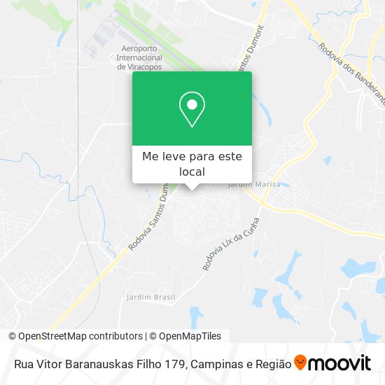 Rua Vitor Baranauskas Filho 179 mapa