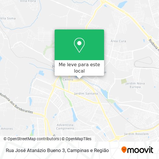 Rua José Atanázio Bueno 3 mapa