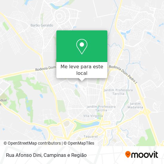 Rua Afonso Dini mapa