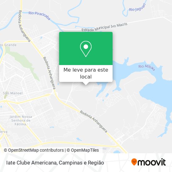 Iate Clube Americana mapa