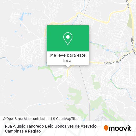 Rua Aluísio Tancredo Belo Gonçalves de Azevedo mapa