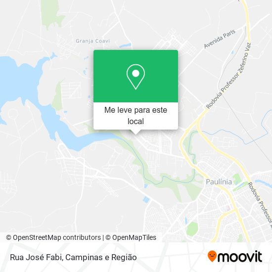 Rua José Fabi mapa