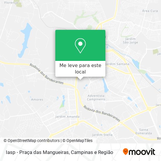 Iasp - Praça das Mangueiras mapa