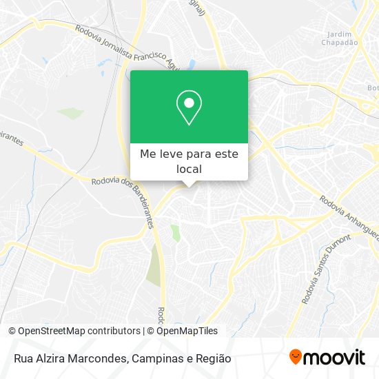 Rua Alzira Marcondes mapa