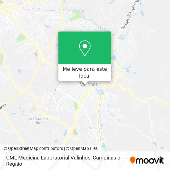 CML Medicina Laboratorial Valinhos mapa