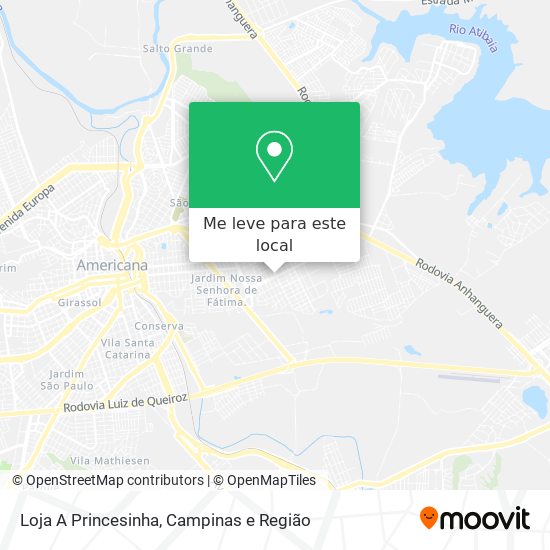 Loja A Princesinha mapa