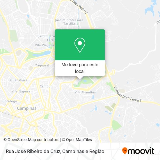 Rua José Ribeiro da Cruz mapa