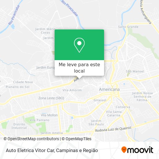 Auto Eletrica Vitor Car mapa