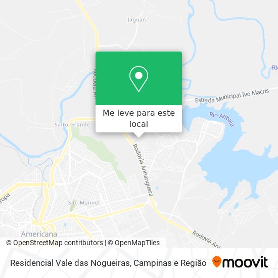 Residencial Vale das Nogueiras mapa