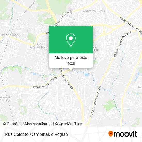 Rua Celeste mapa