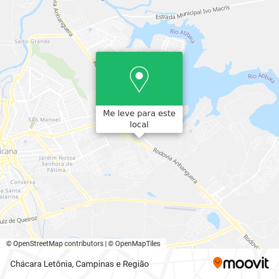 Chácara Letônia mapa