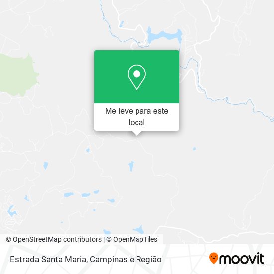 Estrada Santa Maria mapa