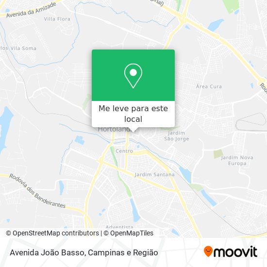 Avenida João Basso mapa