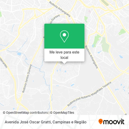 Avenida José Oscar Gratti mapa